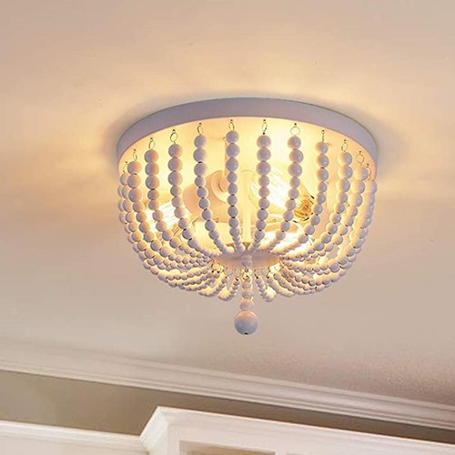 Wood beaded chandelier rustic - beaded, chandelier,