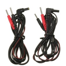 2pcs Standard Electrode Lead Wires Standard Pin For Tens Ems Machines