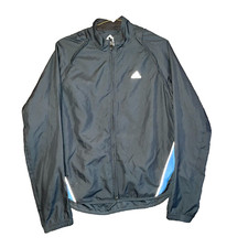 Adidas Track Jacket Womens UK 16 Grey Climacool Convertable Vest Zip Sleeves