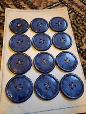 Vintage 40s 50s Large Blue