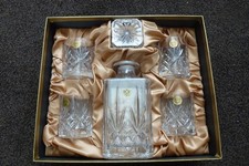 Vintage Boxed RCR Essence 24% Lead Crystal Decanter set