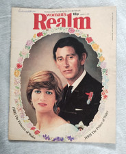 Vintage Womens Realm Magazine August 1981 Charles and Diana Lay DI Fashion Royal