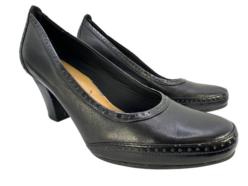 Clarks black court - black, shoes