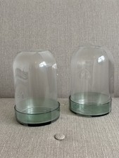 2x Habitat Hand Blown Domed