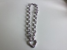 CHUNKY SILVER TONE CHAIN LINK