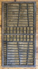 ANTIQUE LETTERPRESS TYPE TRAY