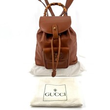 Gucci Backpack Bamboo Leather