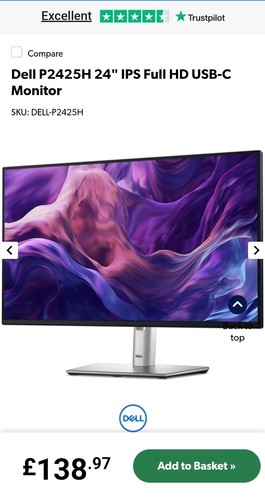 Dell p2425h monitor - monitor, –