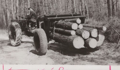 1950s man tractor - tractor, hauler