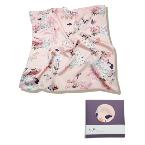Pink womens silk feel - pink, bandana