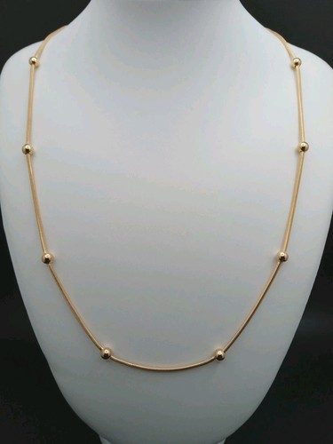 Solid 9ct gold - gold, beaded