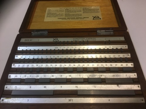 Slip gauge block set - slip,