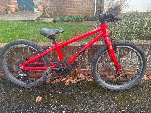Frog bike red wheels - bike,