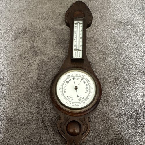 Vintage wall barometer - barometer, &