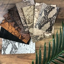 Thick Snakeskin Vinyl Faux
