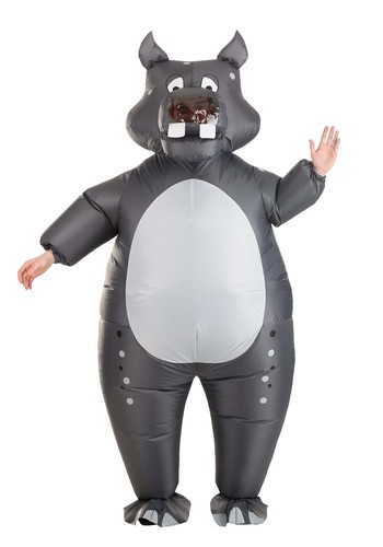 Adult inflatable hippo costume - adult,