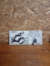 Vintage Melton Wrap Around Visor Sodium Racer Motorcycle Helmet