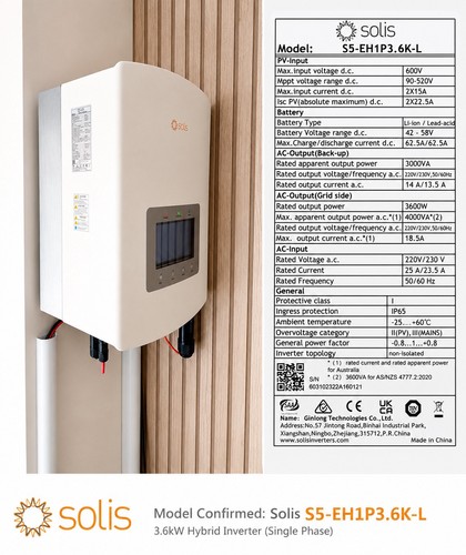 Solis eh1p3 3 - s5-eh1p3.6k-l, 3.6kw