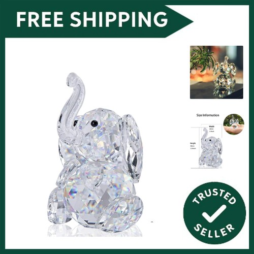 Cut crystal elephant - h&d,