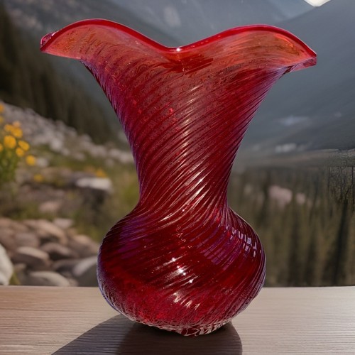 Red vtg venetian italian - red,