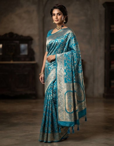 Banarasi style silk - saree, with