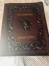 Vintage FAUX LEATHER EMBOSSED