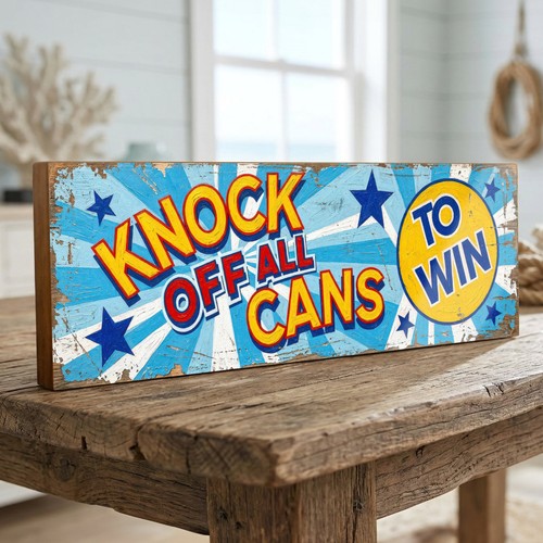 Knock off cans win - knock,