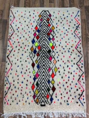 Handwoven moroccan berber rug - handwoven,