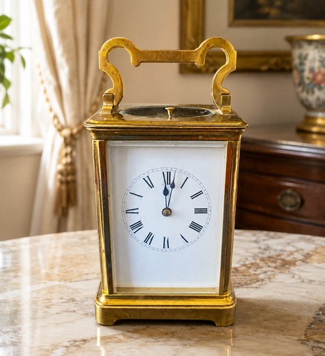 Antique french carriage - carriage, clock