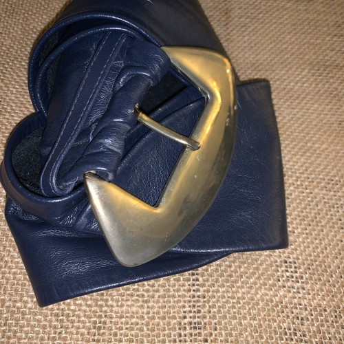 Leather shop women blue - women's,