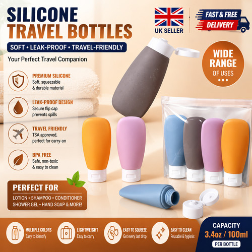 Leak proof silicone travel - proof,