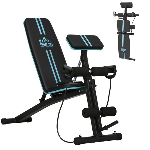 Homcom foldable dumbbell - foldable, bench