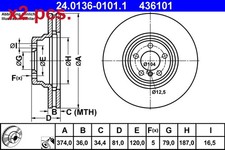 X2 PCS FRONT BRAKE DISC ROTOS