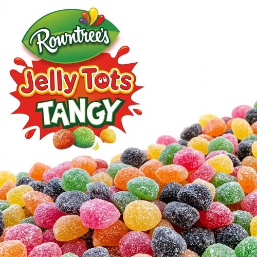 Rowntrees jelly tots tangy - rowntrees,