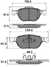 NAP Front Brake Pads for Ford