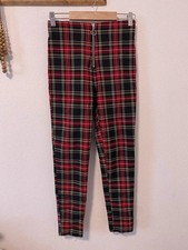 Zara tartan trousers skinny
