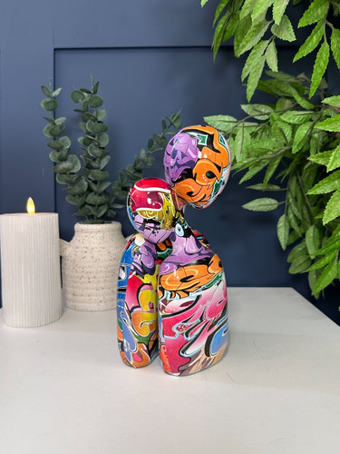 Modern graffiti print embrace - modern,