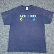 Pac Man Shirt Adult Large Blue