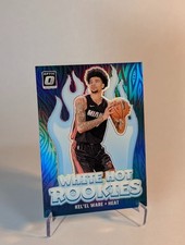 24-25 Optic Kel'El Ware RC White Hot Rookies Prizm #5 Miami Heat