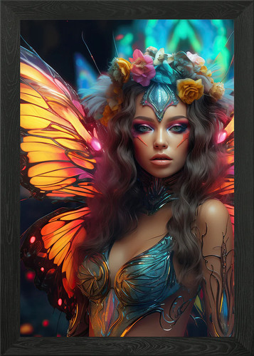 Beautiful butterfly girl - beautiful,