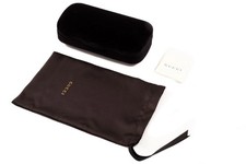 New Gucci Sunglasses Case | Black Hard Velvet Medium Size with Pouch & Cleaning
