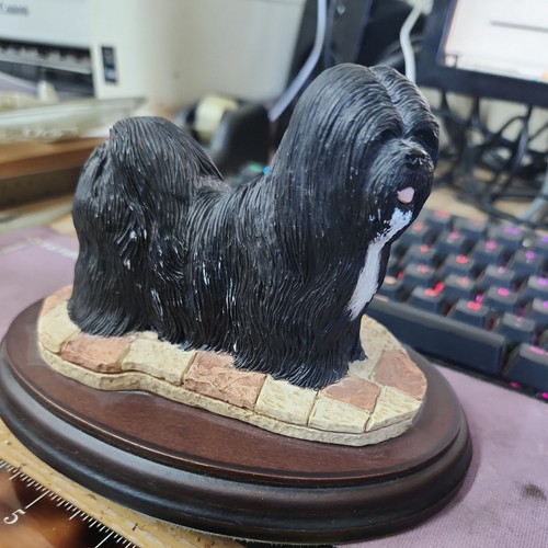 Black lhasa apso - black, ornament