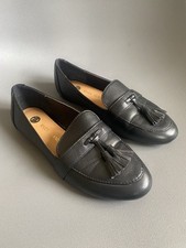RIVER ISLAND Womens Black Shoes Loafers UK Size 4 Work Shoes Office Flats School