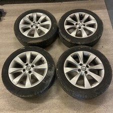 VAUXHALL CORSA D SET OF 4x16 INCH MULTI SPOKE ALLOY WHEELS AND TYRES 195/55/16 