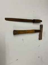 VINTAGE ROOFING SLATE AXE/HAMMER & RASP