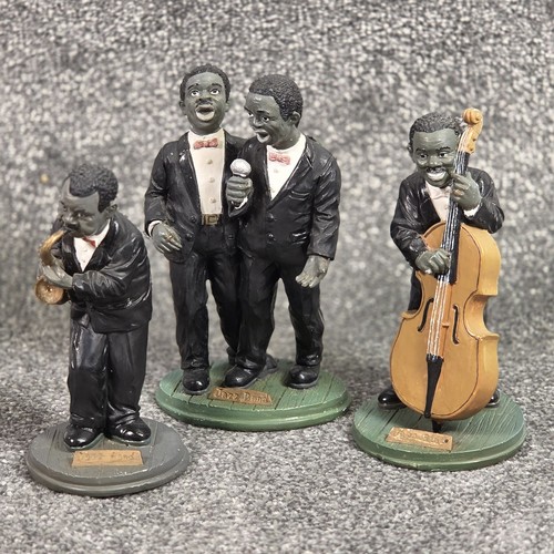 Vintage jazz band figurine - figurine, set