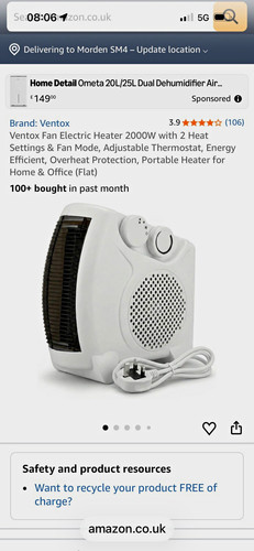 Ventox 2000w portable fan - ventox,