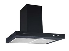 Cookology TSH601BK/A 60cm Kitchen Chimney cooker hood extractor fan in Black