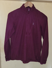 Rohan Women's Microgrid Stowaway Top Size S 1/4 Zip Top Walking Hiking