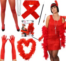 1920S RED FLAPPER FANCY DRESS